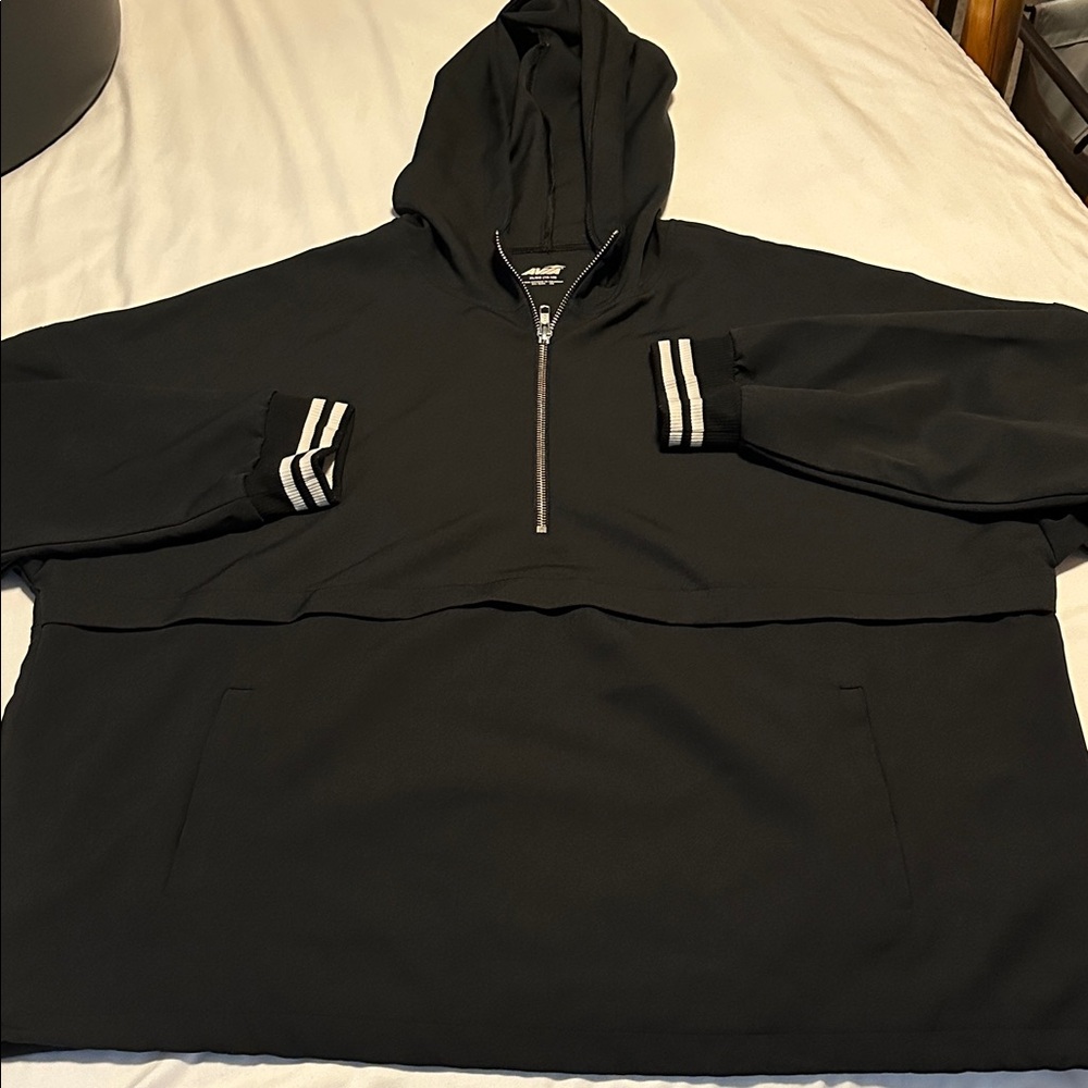 Avia Black Zip Up Shirt